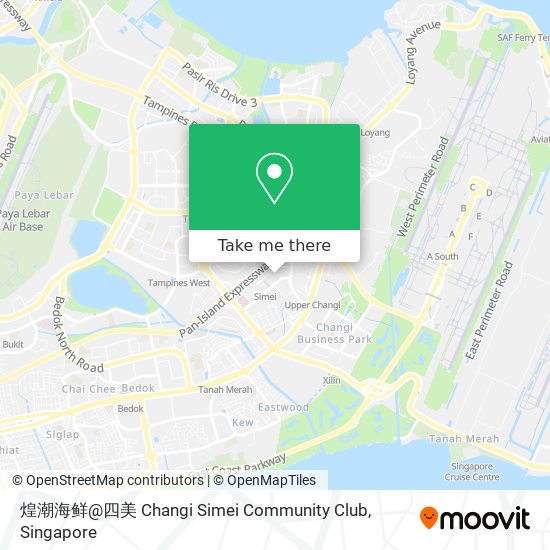 煌潮海鲜@四美 Changi Simei Community Club地图