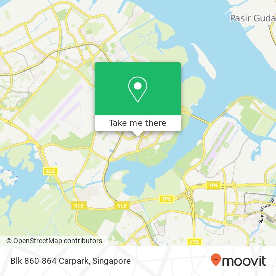 Blk 860-864 Carpark map