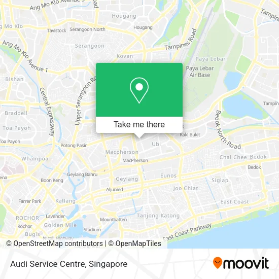 Audi Service Centre map
