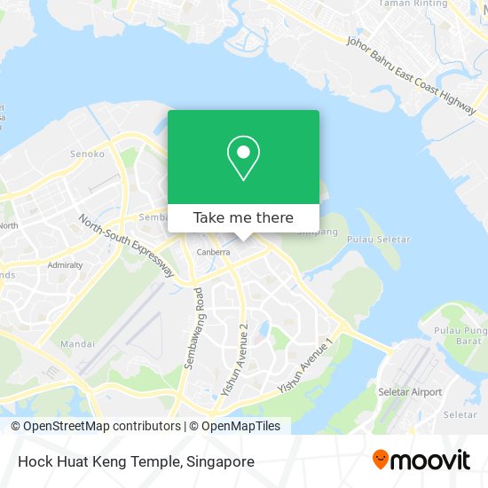Hock Huat Keng Temple map