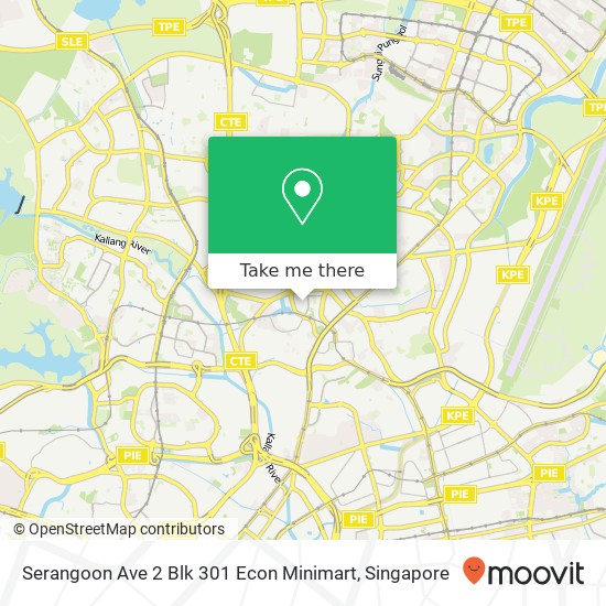 Serangoon Ave 2 Blk 301 Econ Minimart map