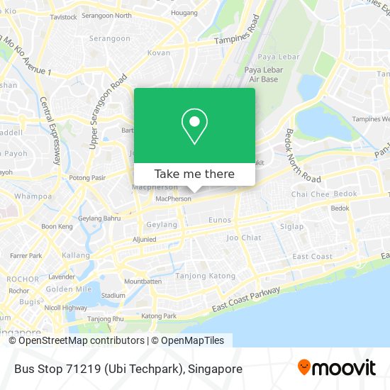 Bus Stop 71219 (Ubi Techpark) map