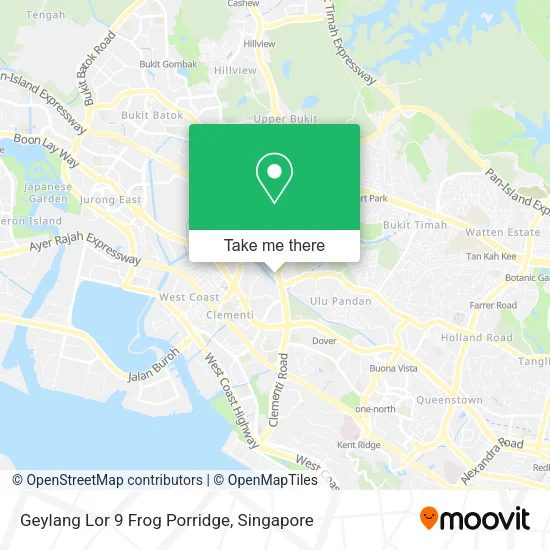 Geylang Lor 9 Frog Porridge map