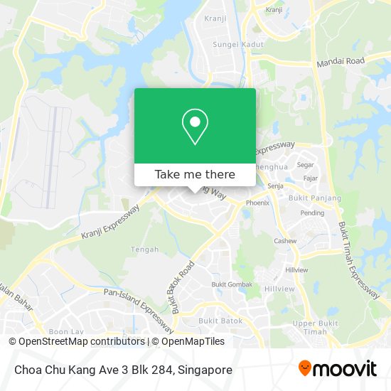 Choa Chu Kang Ave 3 Blk 284地图