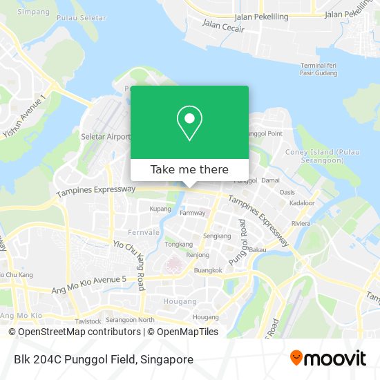 Blk 204C Punggol Field map