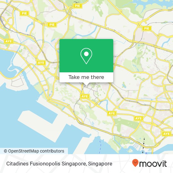 Citadines Fusionopolis Singapore map