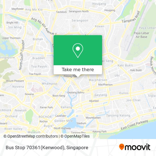 Bus Stop 70361(Kenwood) map
