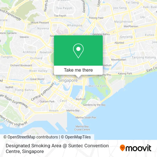 Designated Smoking Area @ Suntec Convention Centre map