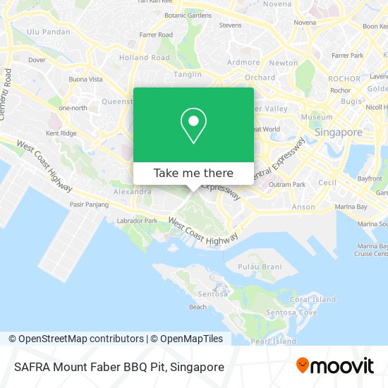 SAFRA Mount Faber BBQ Pit map