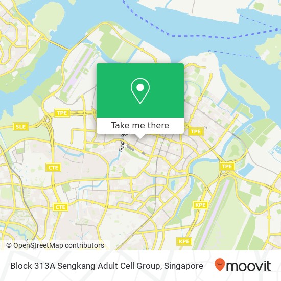 Block 313A Sengkang Adult Cell Group map