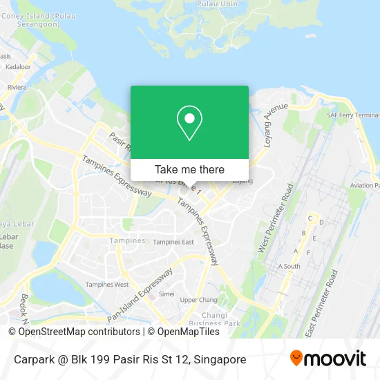 Carpark @ Blk 199 Pasir Ris St 12 map