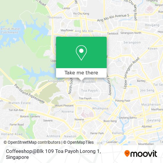 Coffeeshop@Blk 109 Toa Payoh Lorong 1 map