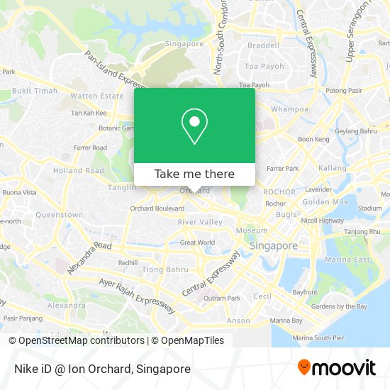 How to get to Nike iD Ion Orchard in Singapore by metro or bus