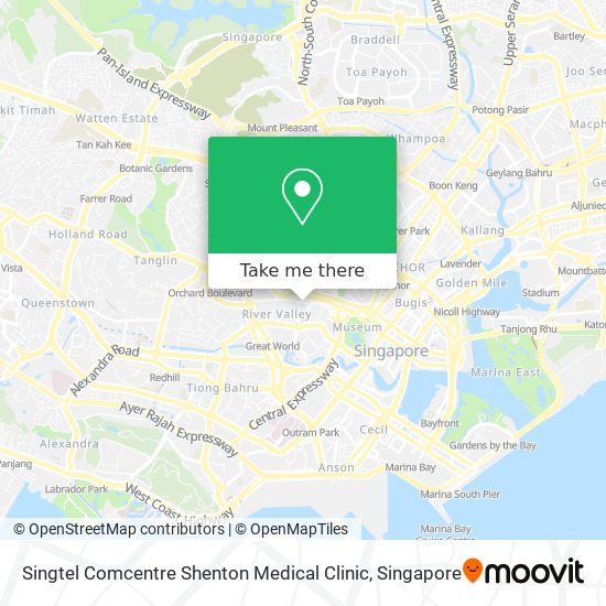 Singtel Comcentre Shenton Medical Clinic map
