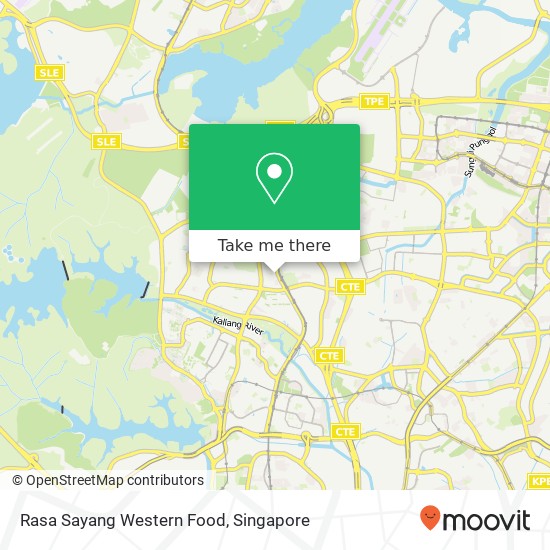 Rasa Sayang Western Food map