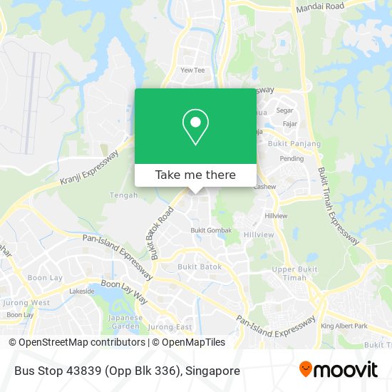 Bus Stop 43839 (Opp Blk 336) map