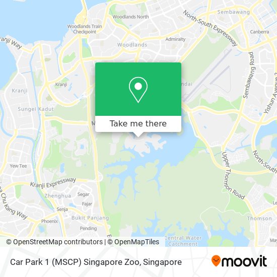 Car Park 1 (MSCP) Singapore Zoo map