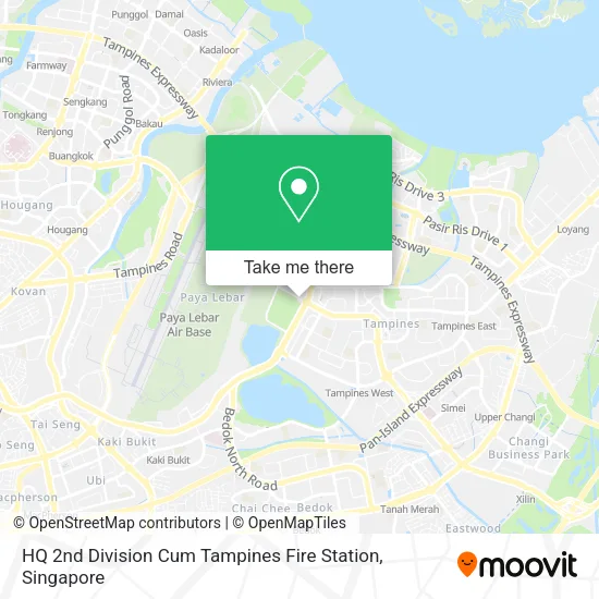 HQ 2nd Division Cum Tampines Fire Station map