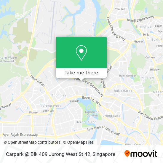 Carpark @ Blk 409 Jurong West St 42 map
