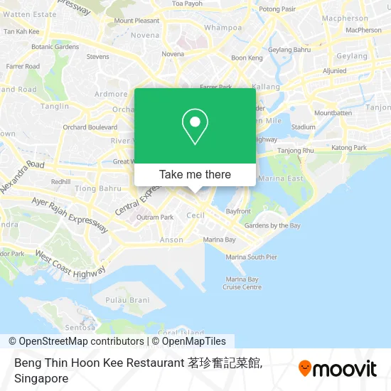 Beng Thin Hoon Kee Restaurant 茗珍奮記菜館 map