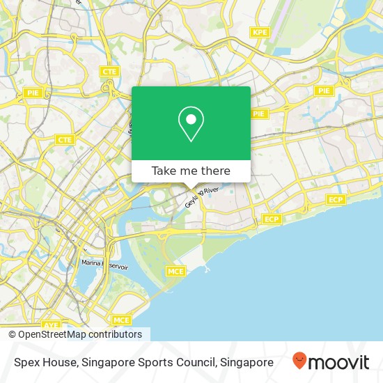 Spex House, Singapore Sports Council map