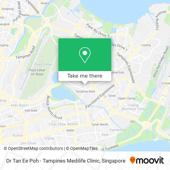 Dr Tan Ee Poh - Tampines Medilife Clinic map
