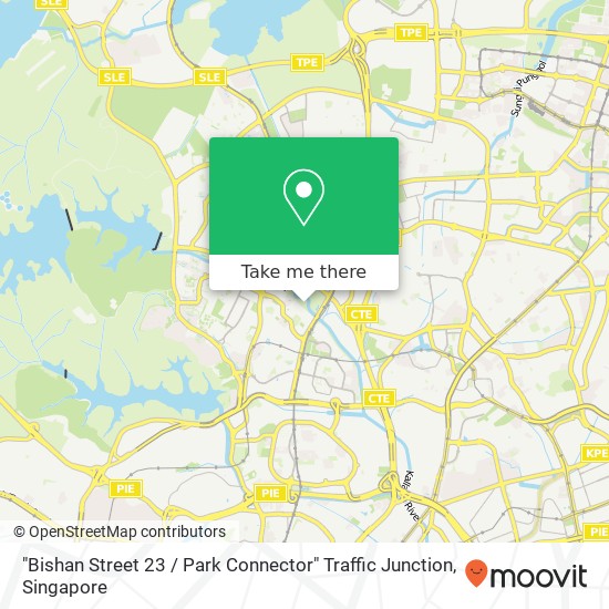 "Bishan Street 23 / Park Connector" Traffic Junction map