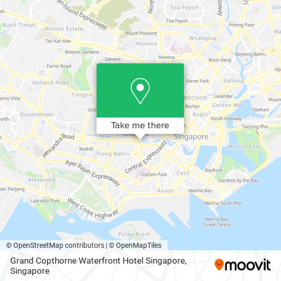 Grand Copthorne Waterfront Hotel Singapore地图