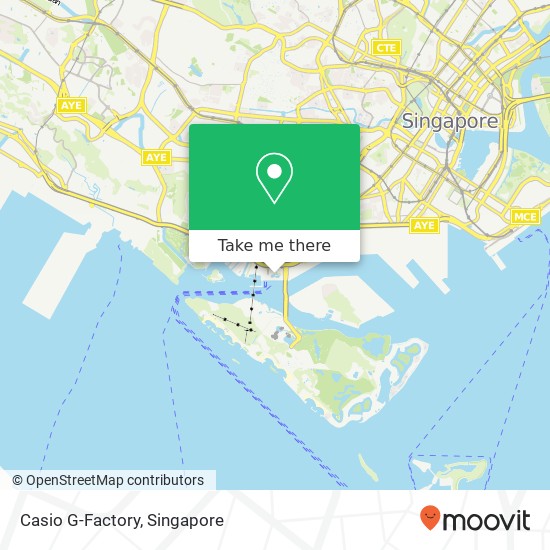 Casio G-Factory map