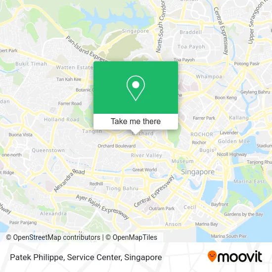 Patek Philippe, Service Center map