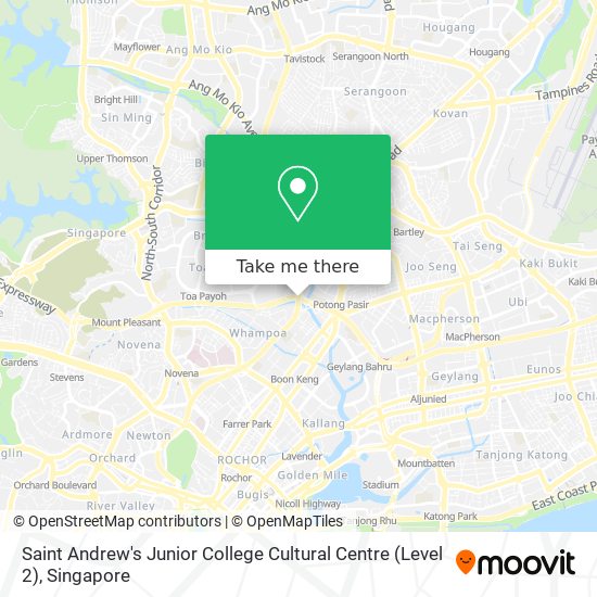 Saint Andrew's Junior College Cultural Centre (Level 2) map