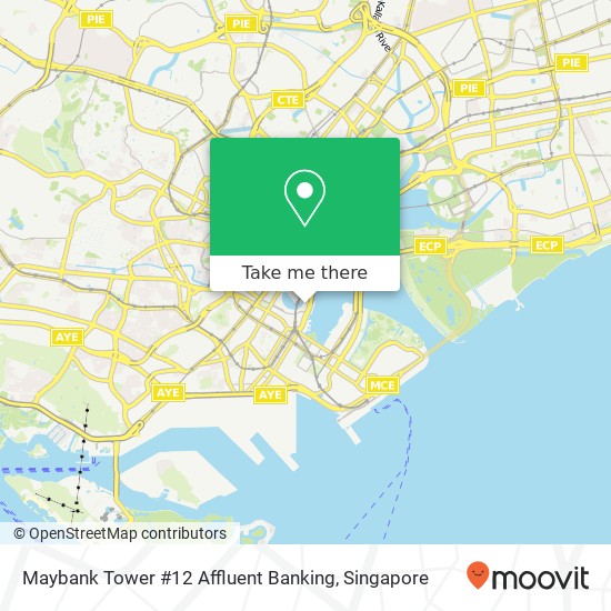 Maybank Tower #12 Affluent Banking map