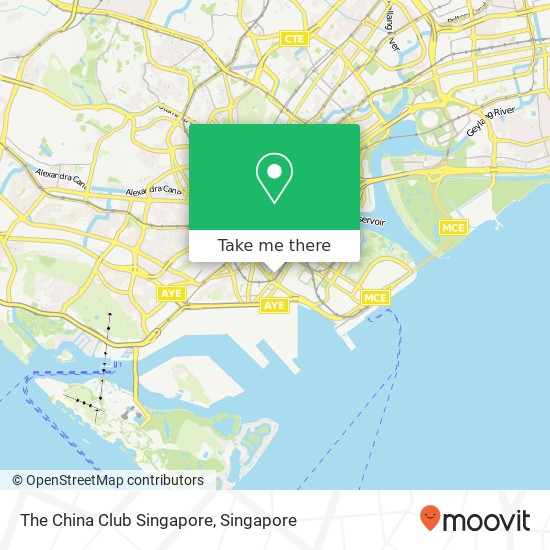 The China Club Singapore map