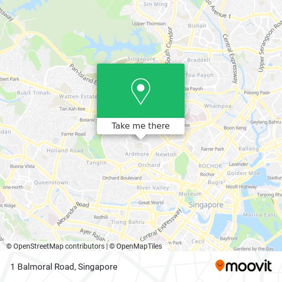 1 Balmoral Road地图