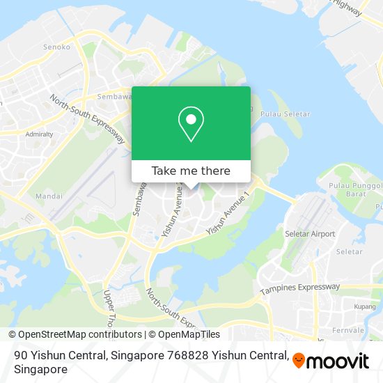 90 Yishun Central, Singapore 768828 Yishun Central地图