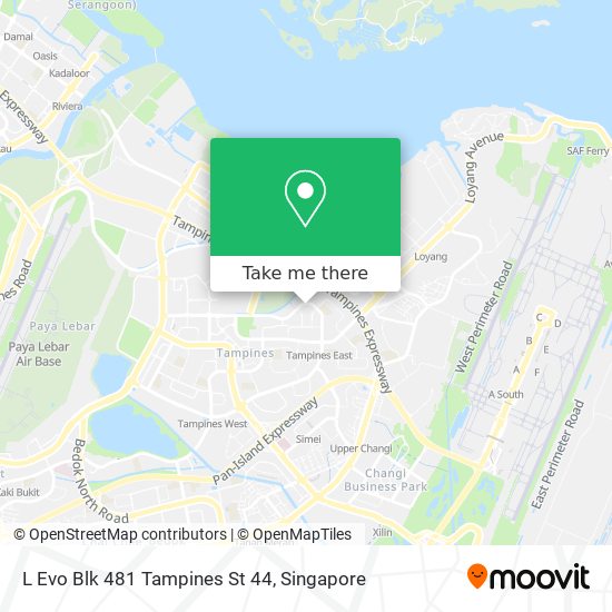 L Evo Blk 481 Tampines St 44地图