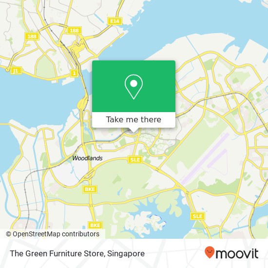 The Green Furniture Store map