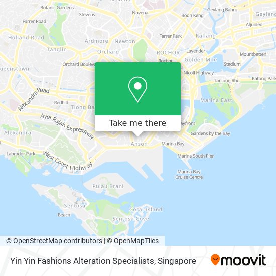 Yin Yin Fashions Alteration Specialists map