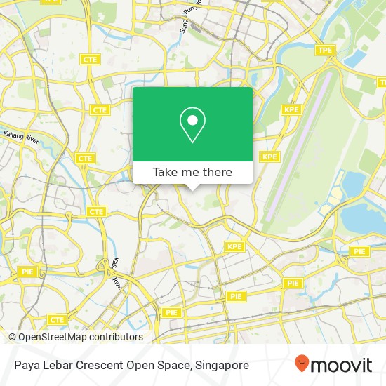 Paya Lebar Crescent Open Space map