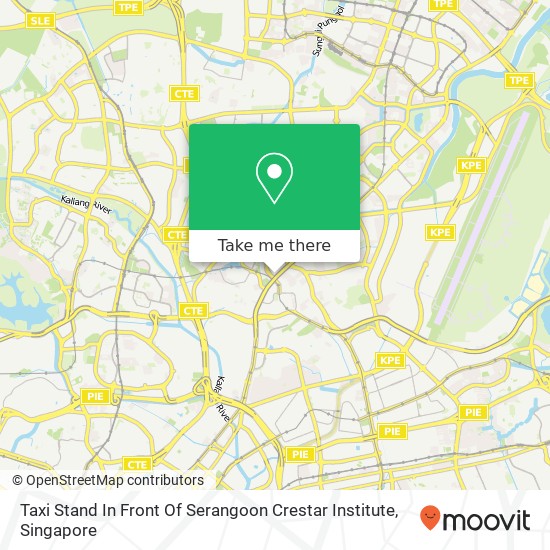 Taxi Stand In Front Of Serangoon Crestar Institute map