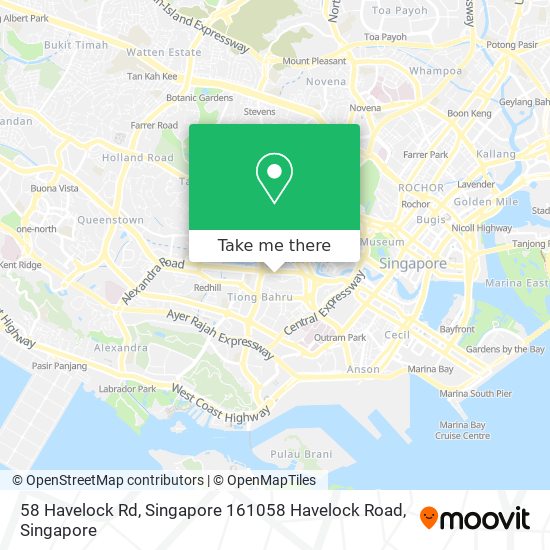 58 Havelock Rd, Singapore 161058 Havelock Road地图