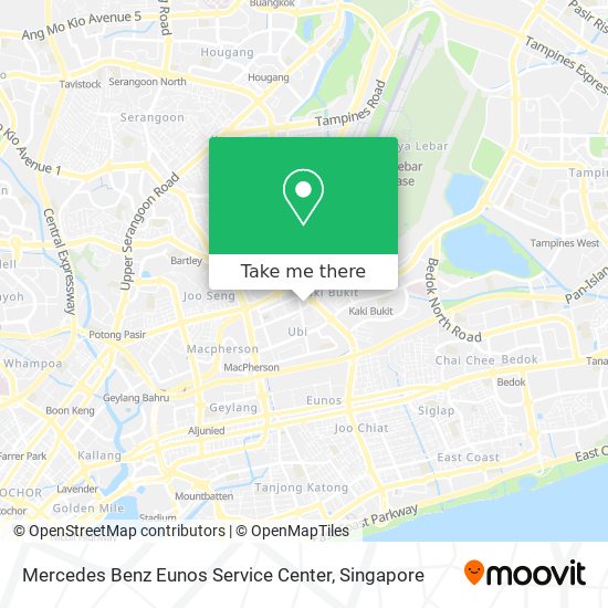 Mercedes Benz Eunos Service Center map