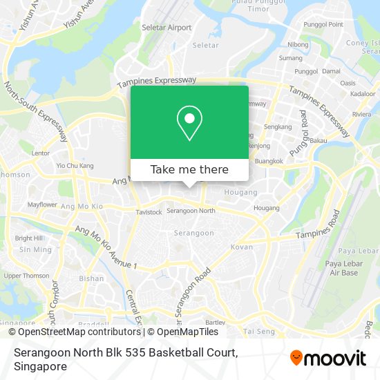 Serangoon North Blk 535 Basketball Court map