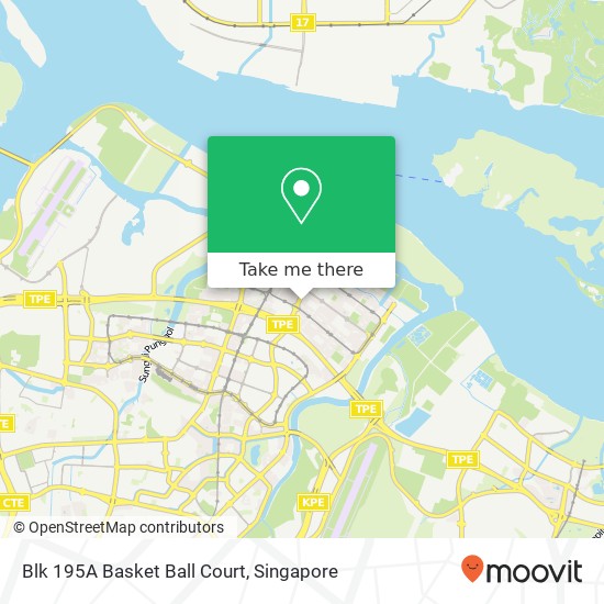 Blk 195A Basket Ball Court map