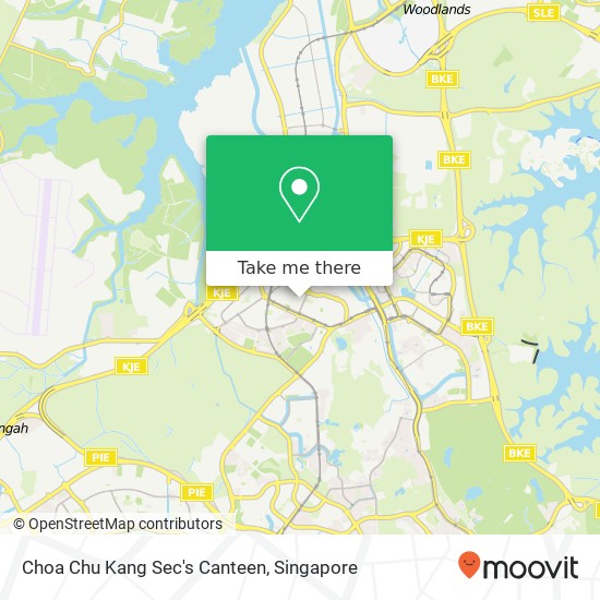 Choa Chu Kang Sec's Canteen map