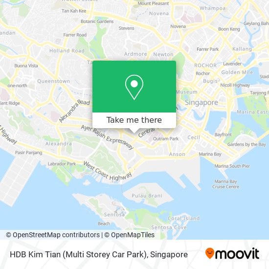 HDB Kim Tian (Multi Storey Car Park) map