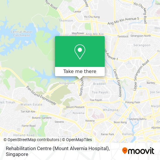 Rehabilitation Centre (Mount Alvernia Hospital) map