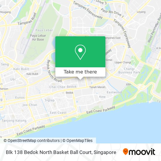 Blk 138 Bedok North Basket Ball Court地图