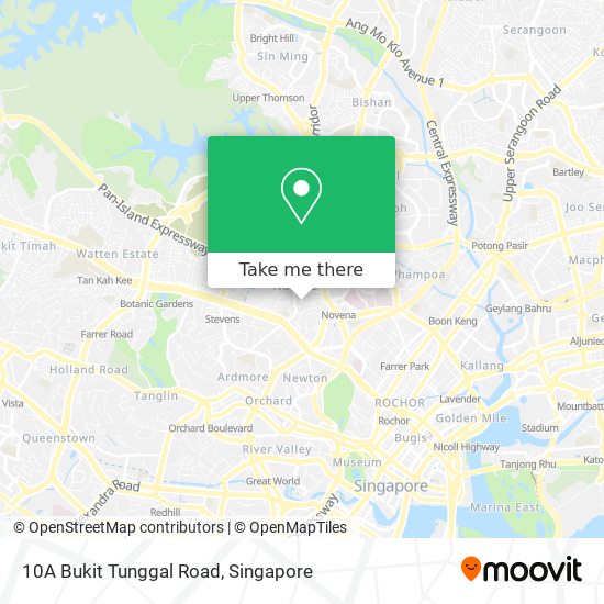 10A Bukit Tunggal Road map