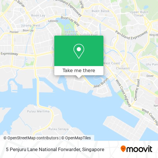 5 Penjuru Lane National Forwarder map